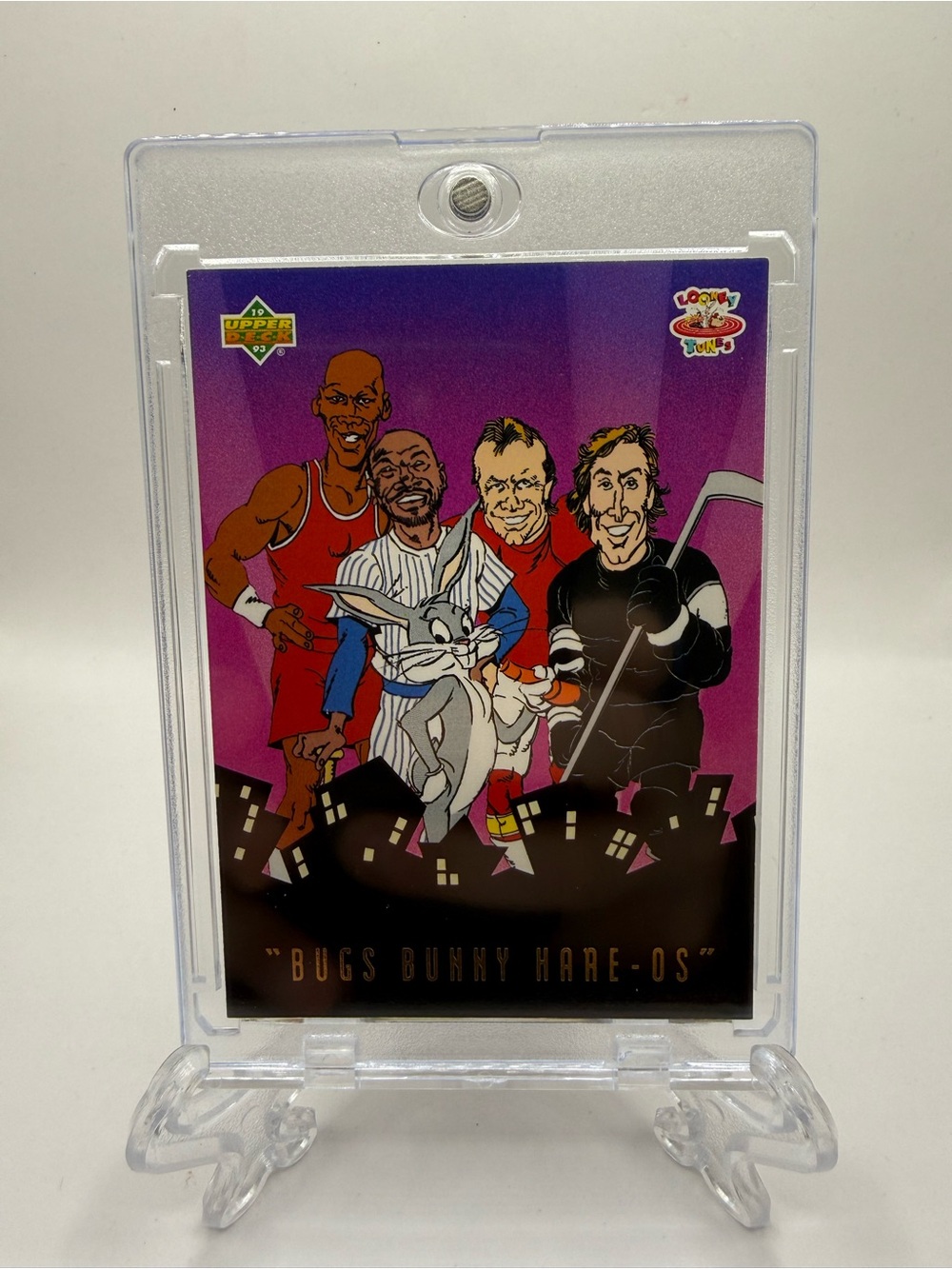 1993 UD Toon Michael Jordan Wayne Gretzky Joe Montana Bugs W/Hard Case BBH5
